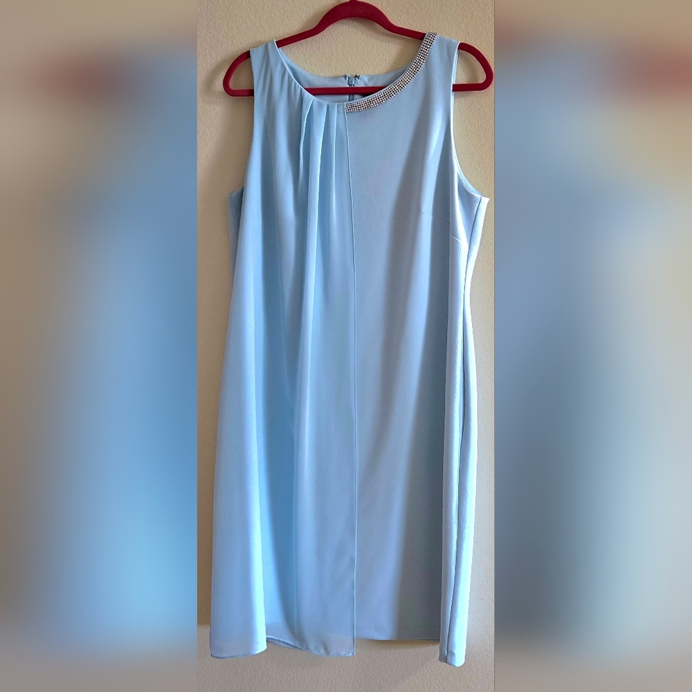 S.L. Fashions Sky Blue Dress